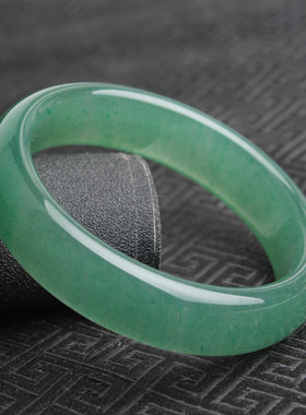 货东陵玉手镯深绿色女款玉镯玉石玉器镯子送妈妈单品