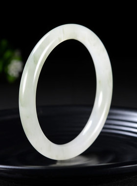 新疆金丝玉天山翠昆仑翠玉手镯货戈壁玉手镯石英岩玉翡翠色手镯