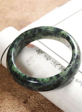 天然藏玉药王石手镯磁性陨石养生保健正圈镯子货源