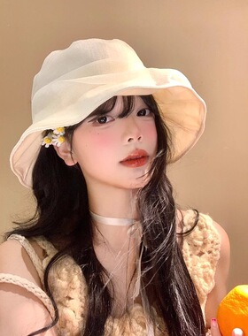 夏季显脸小防晒渔夫帽女大头围