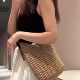Lazy and relaxed bag woven beach bag