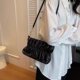 Fashionable and versatile pleated cloud chain bag