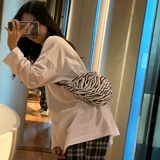 Зебра, брендовая вместительная и большая сумка через плечо для школьников и студентов, вместительный и большой шоппер, в корейском стиле