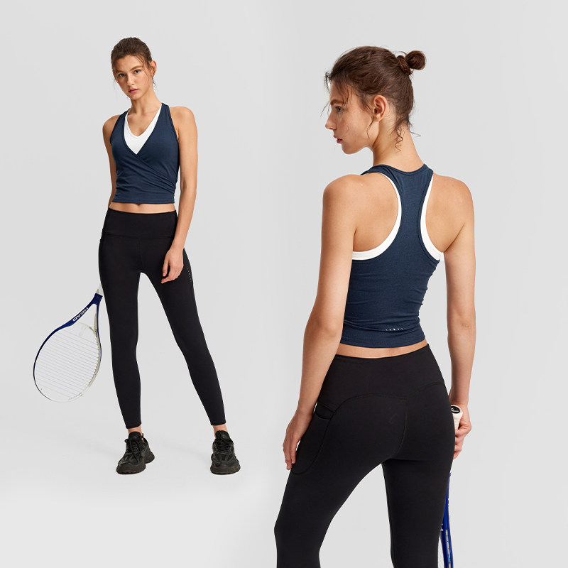 【速干】运动内衣长款假两件瑜伽健身背心带胸垫BR271 | 粒子狂热,淘宝优惠券,粉丝福利购,淘宝优惠卷