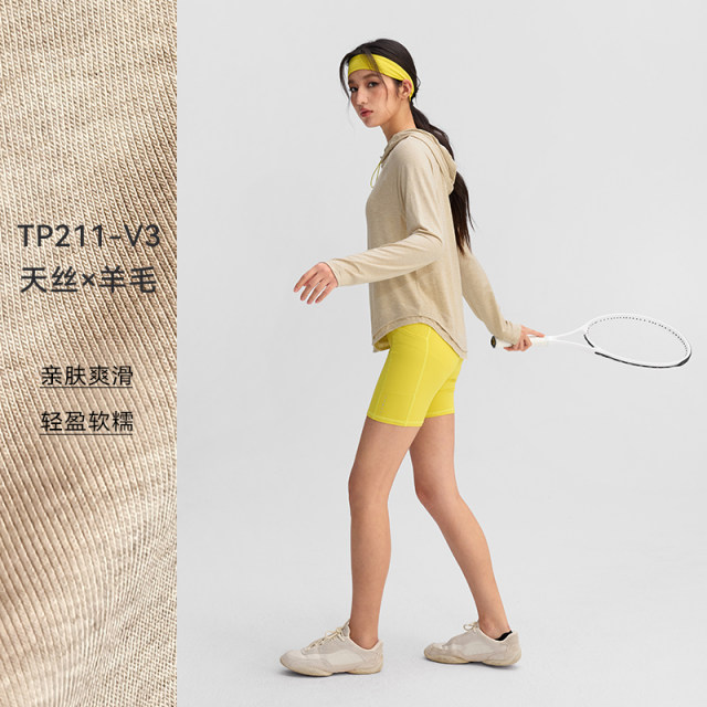 Particle Mania Wool Sports ແຂນຍາວຂອງແມ່ຍິງດູໃບໄມ້ລົ່ນແລະລະດູຫນາວ