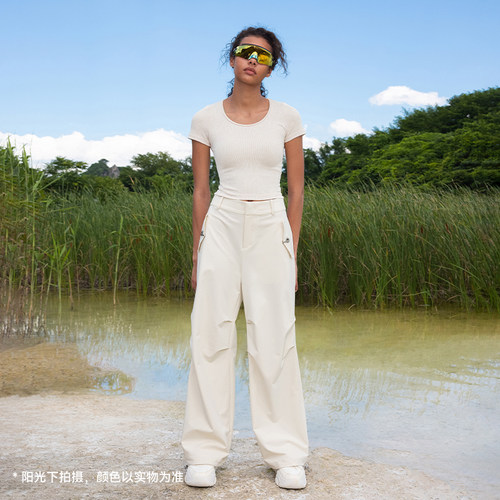 【软壳伞裤】户外工装裤春夏女宽松运动休闲长裤PT007 | 粒子狂热 - 图0