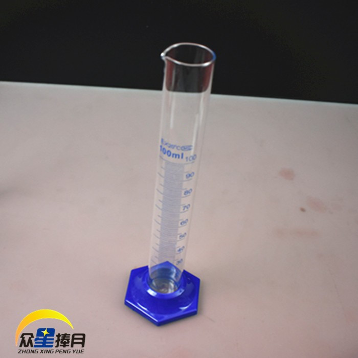 塑料底玻璃刻度量筒10ml50ml100ml250ml500ml教学实验仪器材 - 图2