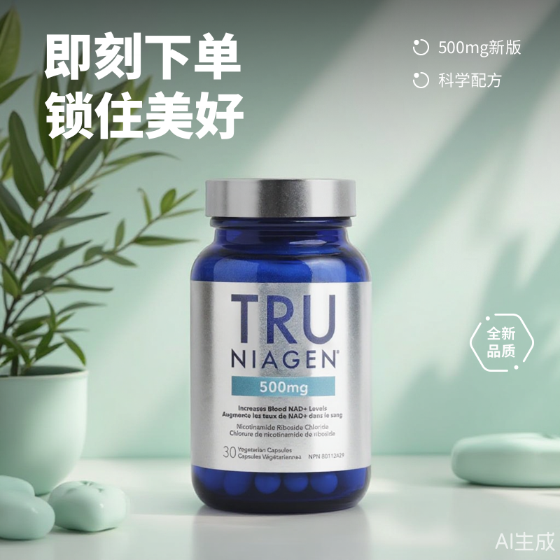 美国Tru Niagen乐加欣500mg升级版NAD+焕活丸NR加拿大代购直邮PRO - 图1