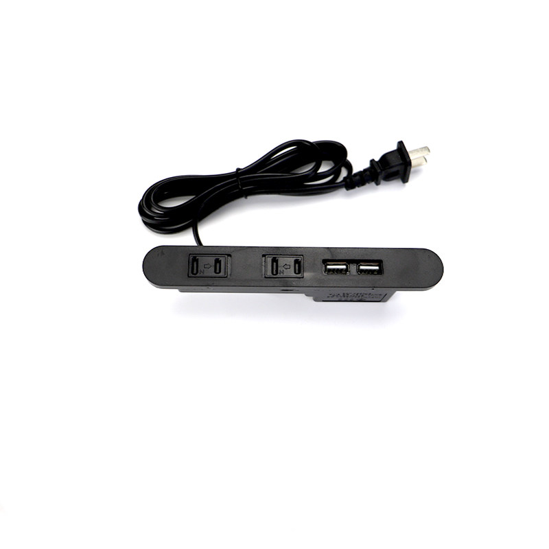 桌面内嵌入式插座带盖弹簧保护门床头柜茶几USB充电2孔嵌入式插座,淘宝优惠券,粉丝福利购,淘宝优惠卷