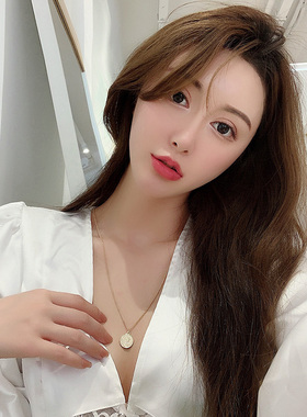 choker冷淡风钱币高级感毛衣链