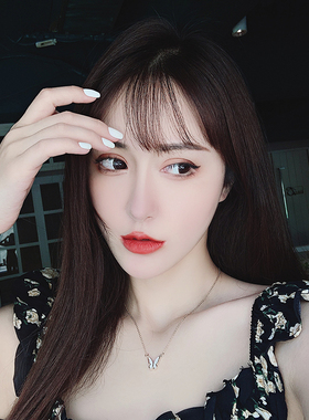 唯美蝴蝶项链日韩个性女ins颈链