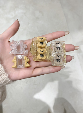 ins少女心可爱小熊发夹