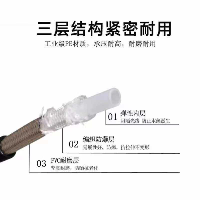 家用洗车机不锈钢高压水枪水管防爆管套装刷车神器清洗机配件喷头