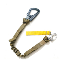 POA181 TSSI Military Fans Outdoor Tactical Belt Ropes Double Buckle Safety Rope Brown