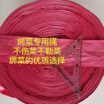 Bale Vegetables Red Batch Widening Flat Exhibition Bale Plastic Rope Bale Leeks Spinach Spinach Celery Cilantro Scallion Bundles Red Rope