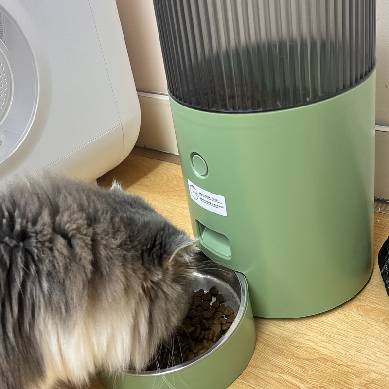 鸟语花香mini智能自动喂食器猫咪狗狗猫粮狗粮定时定量宠物投食机 - 图1