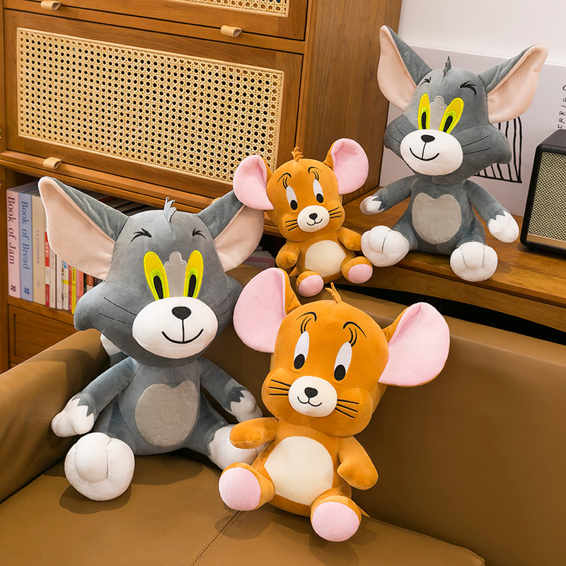 猫和老鼠公仔毛绒玩具汤姆猫杰瑞鼠可爱玩偶抱枕儿童生日礼物男孩,淘宝优惠券,粉丝福利购,淘宝优惠卷