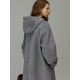 Popchrio custom twill hooded drawstring coat