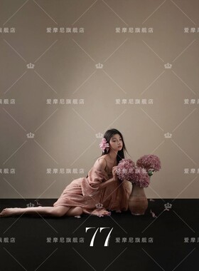 2025影楼新款个人新中式唯美清冷感国风连衣裙拍照氛围感照摄影服