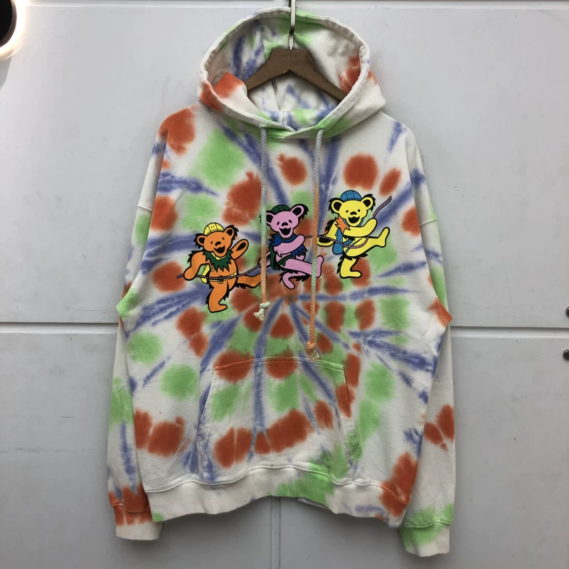 Косухи в стиле ретро с Cartoon, мужская куртка, с медвежатами, oversize