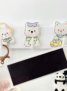 卡通创意冰箱贴挂钩少女心收纳神器卡通厨房免打孔强力磁吸排钩
