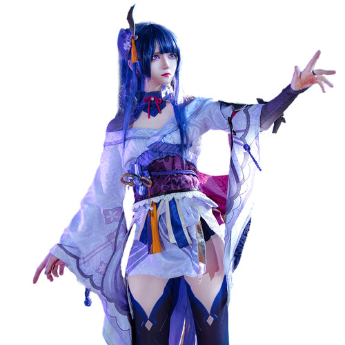 多漫都 原神cos服稻妻城雷电将军cosplay动漫服装女雷神巴尔套装 - 图3