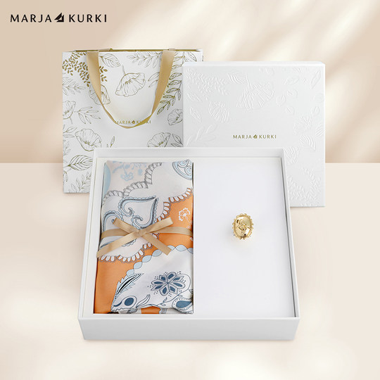 Silk square scarf mulberry silk high-end gift box