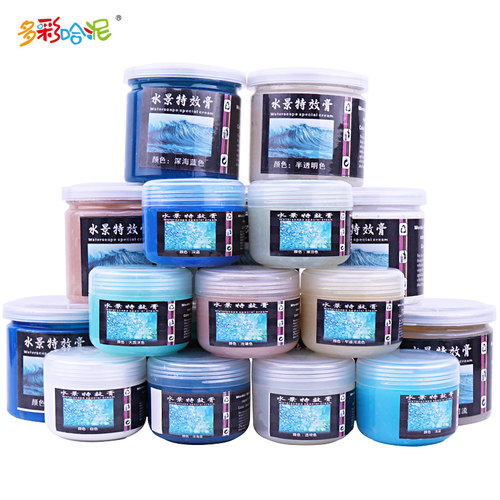 沙盘场景军事模型制作材料河流海洋湖泊沼泽透明剂造水仿真水景膏 - 图3