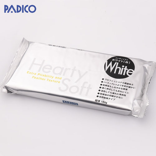 日本进口 padico帕蒂格 Hearty Soft 轻量石塑粘土 超轻黏土200克 - 图2