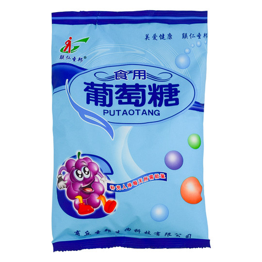Edible glucose powder bagged granules for sports and fitness