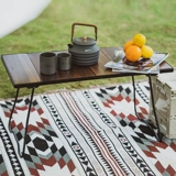 Дорожная изысканная складная плита для кемпинга из нержавеющей стали из натурального дерева