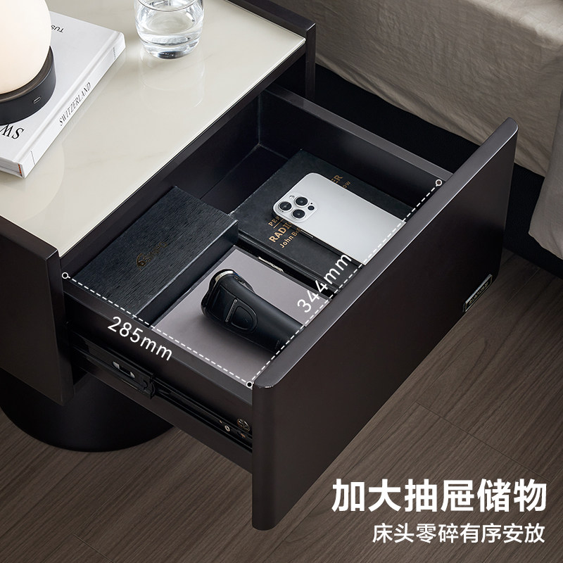 全友家居2025新款意式极简带灯智能床头柜卧室家用床边收纳柜子KD,淘宝优惠券,粉丝福利购,淘宝优惠卷