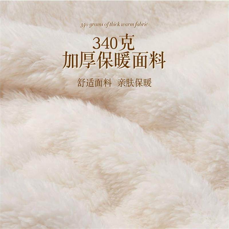 冬季珊瑚绒加长2021年新款男士睡袍 andcake睡袍/浴袍