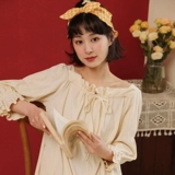 Осенняя пижама, юбка, хлопковый милый лонгслив для принцессы, свободный крой