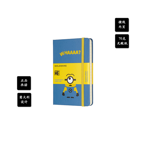 Moleskine x Minions神偷奶爸小黄人联名限量版笔记本记事本手账 - 图0