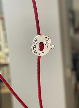 苹果切片红绳手链岁岁年年