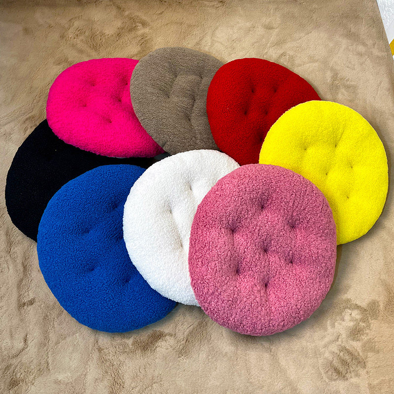 冬季加厚毛绒椅子垫办公家用坐垫圆形防滑学生教室坐垫多功能椅垫,淘宝优惠券,粉丝福利购,淘宝优惠卷