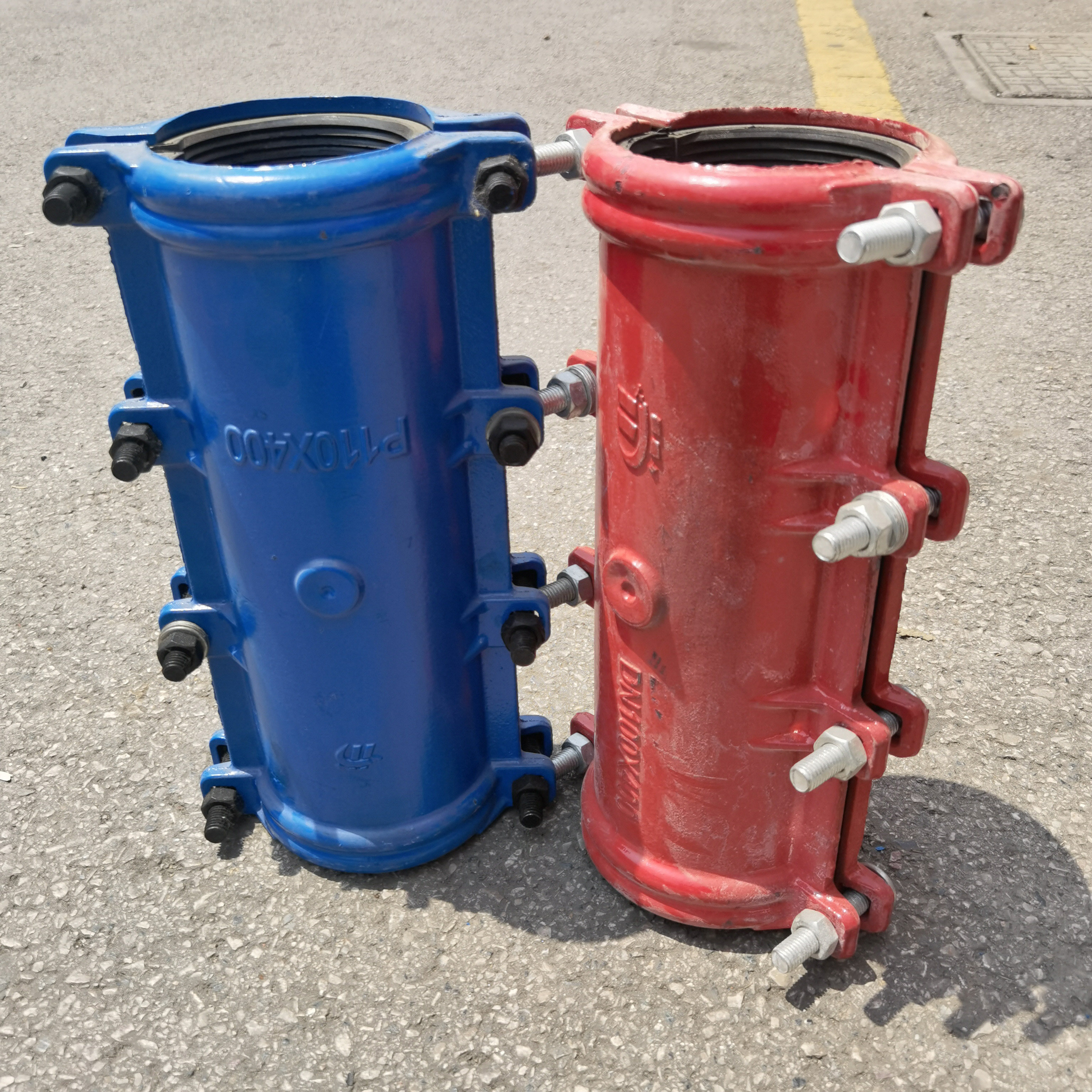 自来水快速接头抱箍哈夫节抢修接头铁水管补漏器管道对接器铁夹板