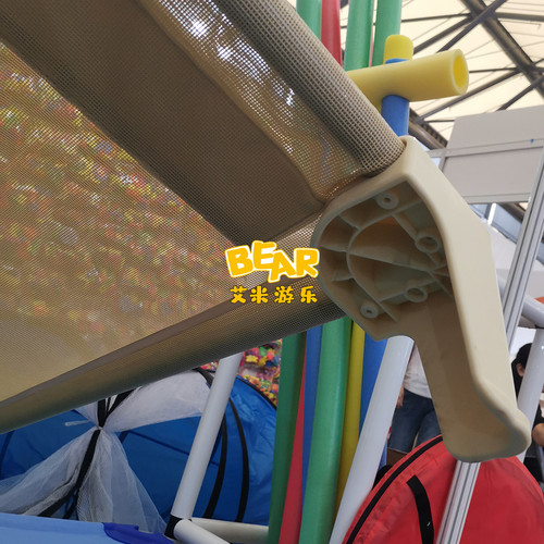 幼儿园儿童专用床午休床进口网布床塑料床新款网面床儿童单人睡床 - 图3