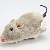 Upper Chain Clockwork Plush Small Rat Upper Chord Rat Hop Jump Rocking Tail Barpet Dog Dog Kitty Toy Batch