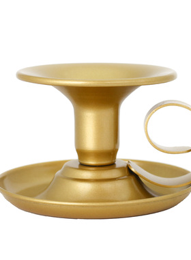 富奇跨境金色电镀创意复古烛台 新款茶杯铁艺家居饰金属烛台摆件