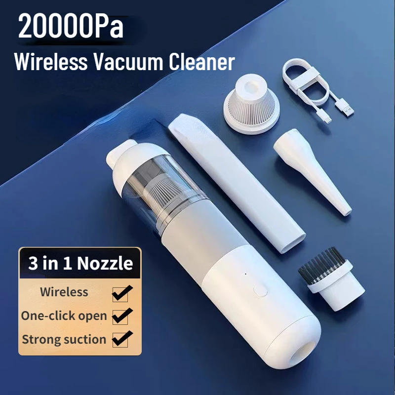 New Car Vacuum Cleaner Portable Mini Handheld Vacuum Cleaner - 图1