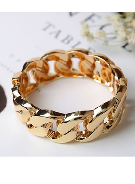 网红新款欧美潮人韩版时尚百搭气质简约个性夸张金属开口手链手镯