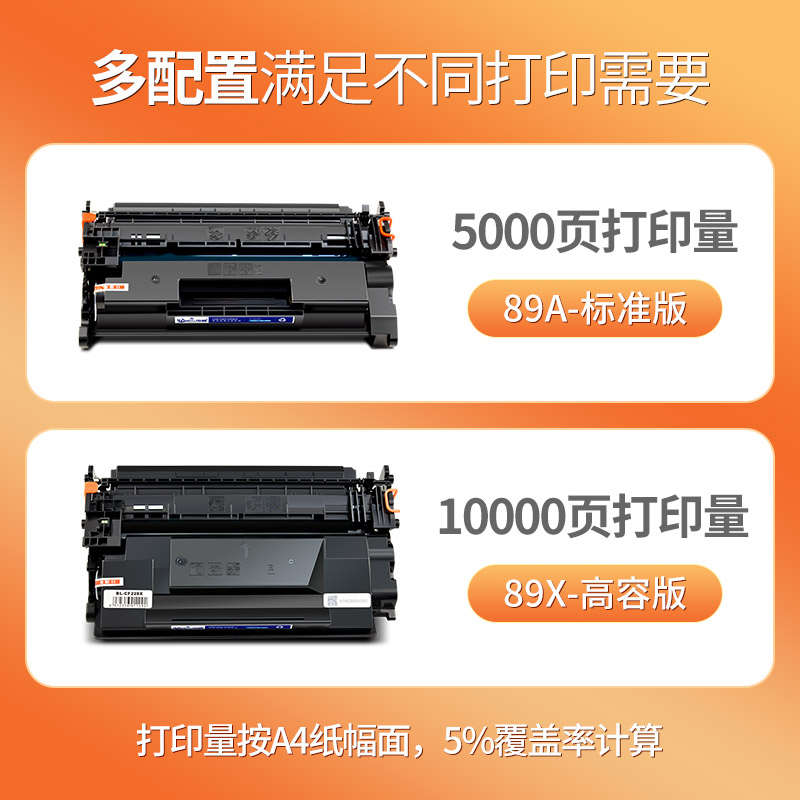 适用惠普(HP)m528dn硒鼓m507x打印机m528f墨粉盒cf289a碳粉盒89A - 图1