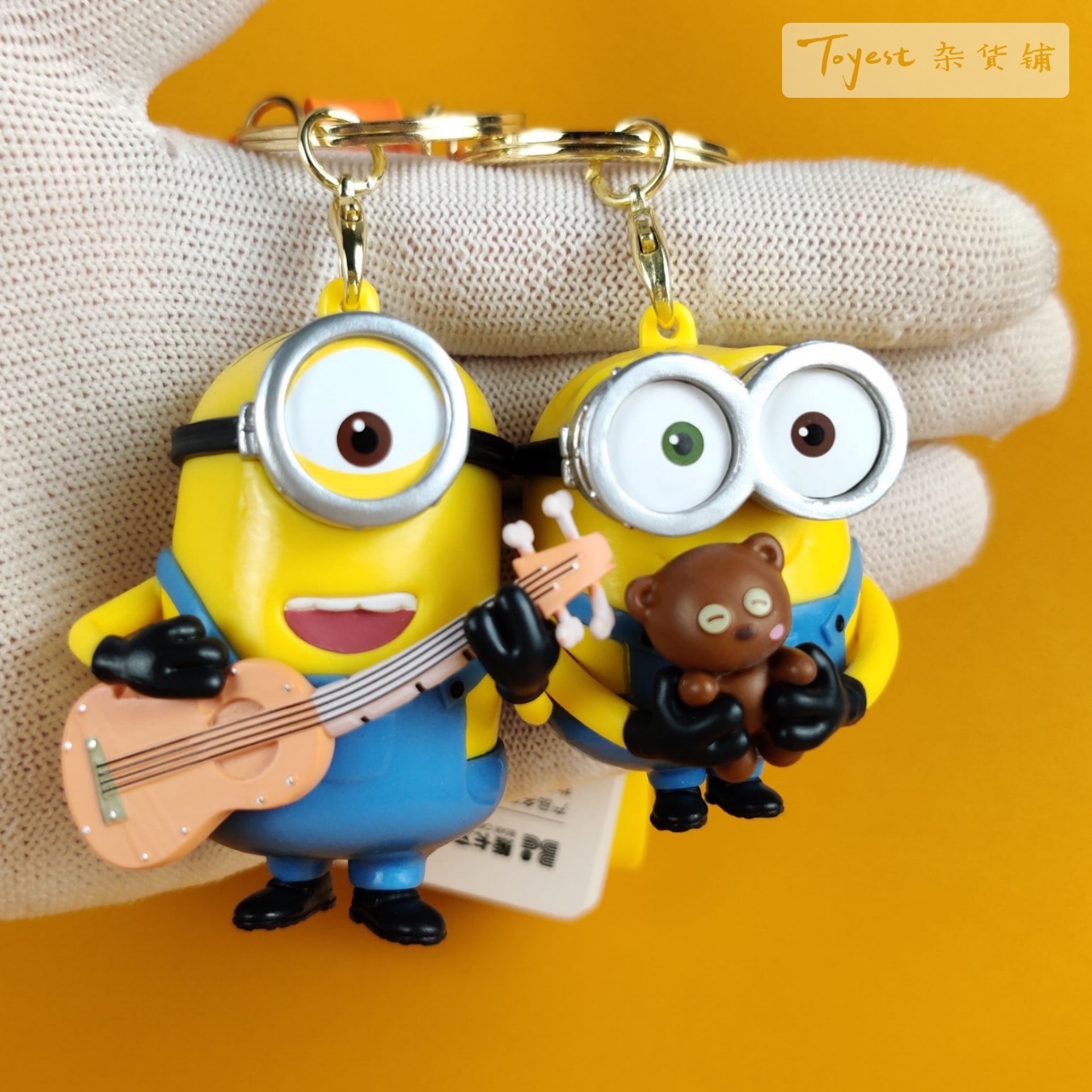 小黄人钥匙扣 正版授权 MINIONS模型挂件神偷奶爸大眼萌公仔饰品 - 图2