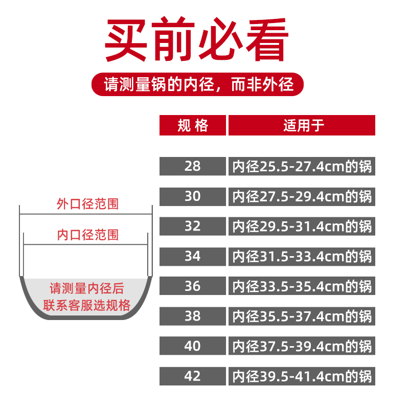 锅盖家用玻璃钢化耐高温不锈钢32cm炒锅通用款包邮炒菜盖子30cm34-图2