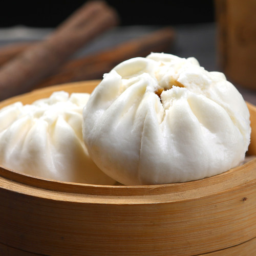 广东笑口开口叉烧包6个装 速冻早餐大肉包子 广式早茶点心半成品 - 图2