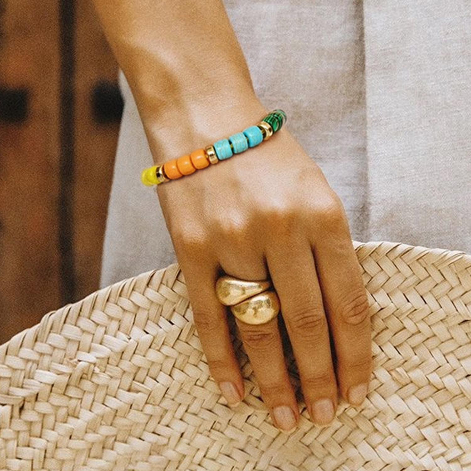 KEVKEV Eliou美国迈阿密林俊杰同款手链多巴胺彩色手绳七夕礼物女-图2