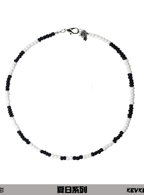 kev串珠锁骨链时尚潮牌