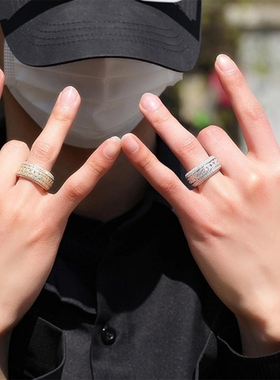 2024新款同款镶钻戒指对戒